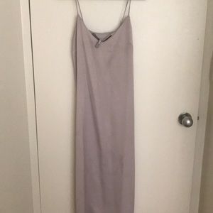 Slip dress with tie